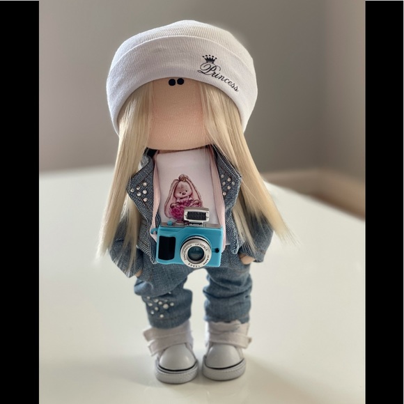 Interior Handmade Doll Textile Doll Gift for Girl
